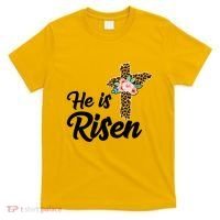 He Is Risen Jesus Christ Easter Cross T-Shirt thumb 0