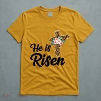 He Is Risen Jesus Christ Easter Cross T-Shirt thumb 5