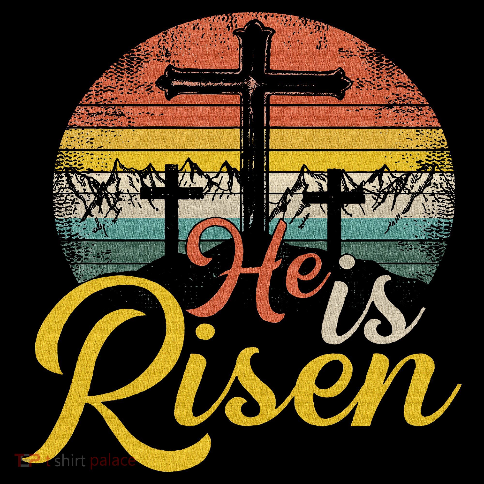 He Is Risen Christian Easter Jesus Hoodie