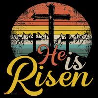 He Is Risen Christian Easter Jesus Long Sleeve Shirt thumb 2