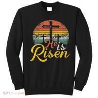 He Is Risen Christian Easter Jesus Sweatshirt thumb 0