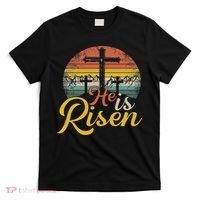 He Is Risen Christian Easter Jesus T-Shirt thumb 0