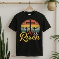 He Is Risen Christian Easter Jesus T-Shirt thumb 2