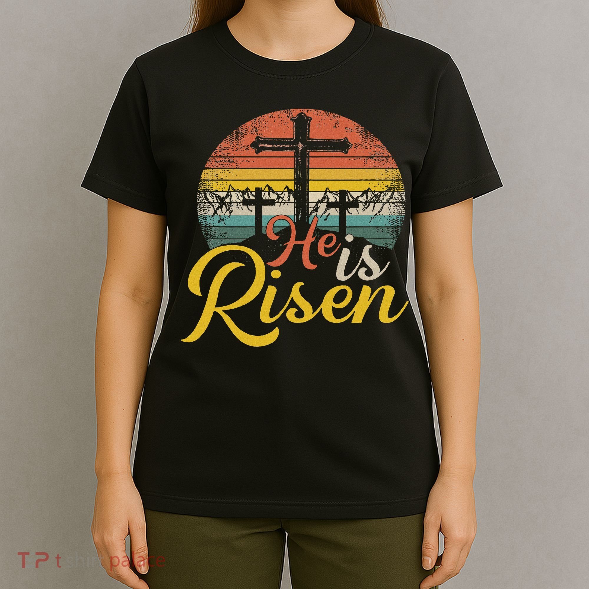 He Is Risen Christian Easter Jesus T-Shirt
