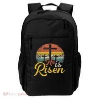 He Is Risen Christian Easter Jesus Backpack thumb 0