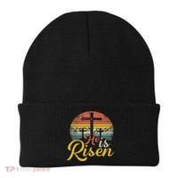 He Is Risen Christian Easter Jesus Beanie thumb 0