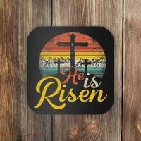 He Is Risen Christian Easter Jesus Coaster thumb 0