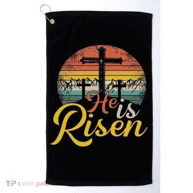 He Is Risen Christian Easter Jesus Golf Towel