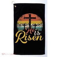 He Is Risen Christian Easter Jesus Golf Towel thumb 0