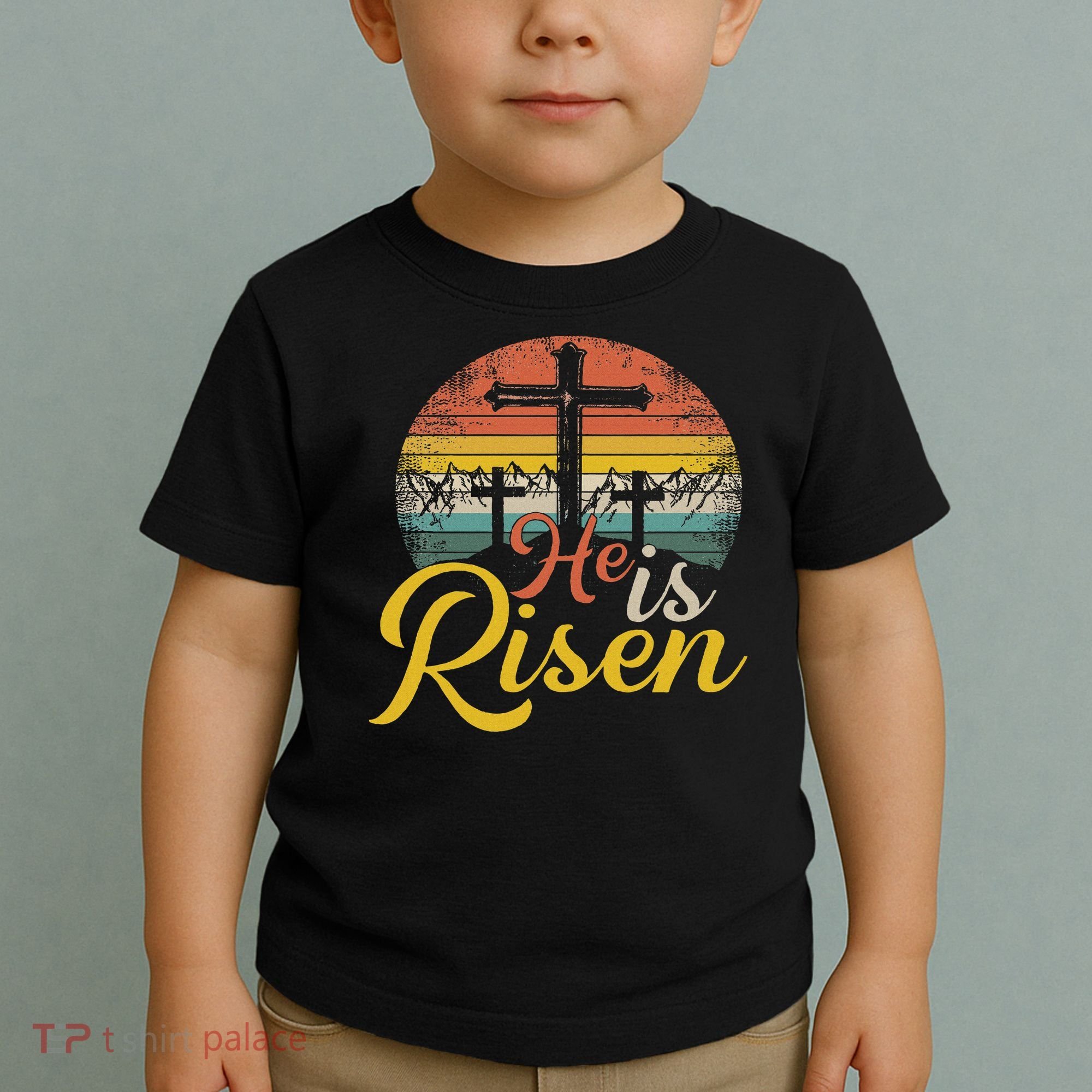 He Is Risen Christian Easter Jesus Toddler T-Shirt