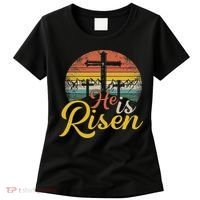 He Is Risen Christian Easter Jesus Women's T-Shirt thumb 0