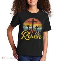 He Is Risen Christian Easter Jesus Kids T-Shirt thumb 2