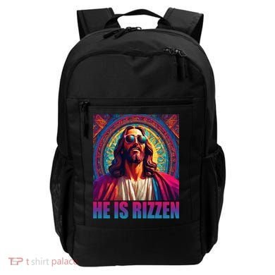 He Is Rizzen Jesus Portrait Risen Backpack