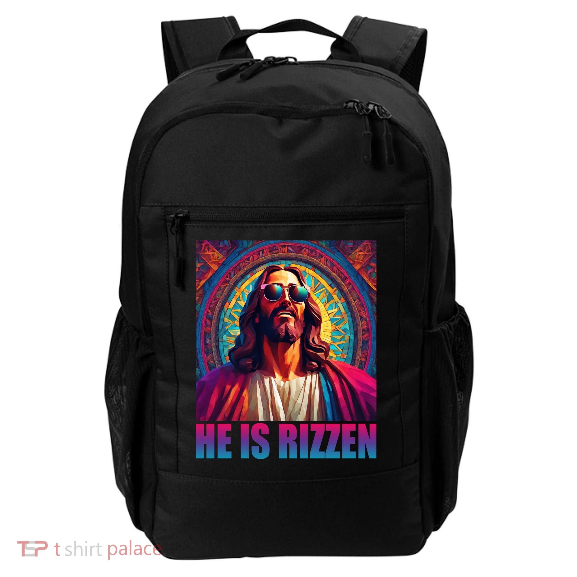 He Is Rizzen Jesus Portrait Risen Backpack