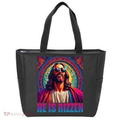 He Is Rizzen Jesus Portrait Risen Tote Bag