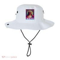 He Is Rizzen Jesus Portrait Risen Bucket Hat thumb 0