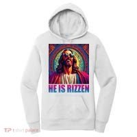 He Is Rizzen Jesus Portrait Risen Women's Hoodie thumb 0
