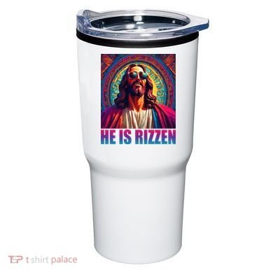 He Is Rizzen Jesus Portrait Risen Tumbler