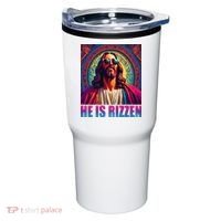 He Is Rizzen Jesus Portrait Risen Tumbler thumb 0