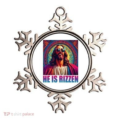 He Is Rizzen Jesus Portrait Risen Ornament