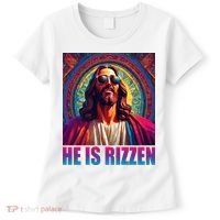 He Is Rizzen Jesus Portrait Risen Women's T-Shirt thumb 0