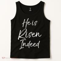 He Is Risen Indeed For Women Christian Easter Tank Top thumb 2