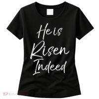 He Is Risen Indeed For Women Christian Easter Women's T-Shirt thumb 0
