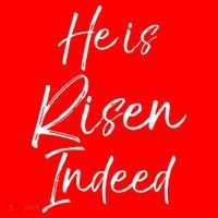 He Is Risen Indeed For Women Christian Easter Santa Hat thumb 1