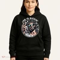 He Is Rizzin' Jesus Christian Happy Easter Hunt Eggs Funny Hoodie thumb 5