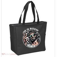 He Is Rizzin' Jesus Christian Happy Easter Hunt Eggs Funny Tote Bag thumb 2