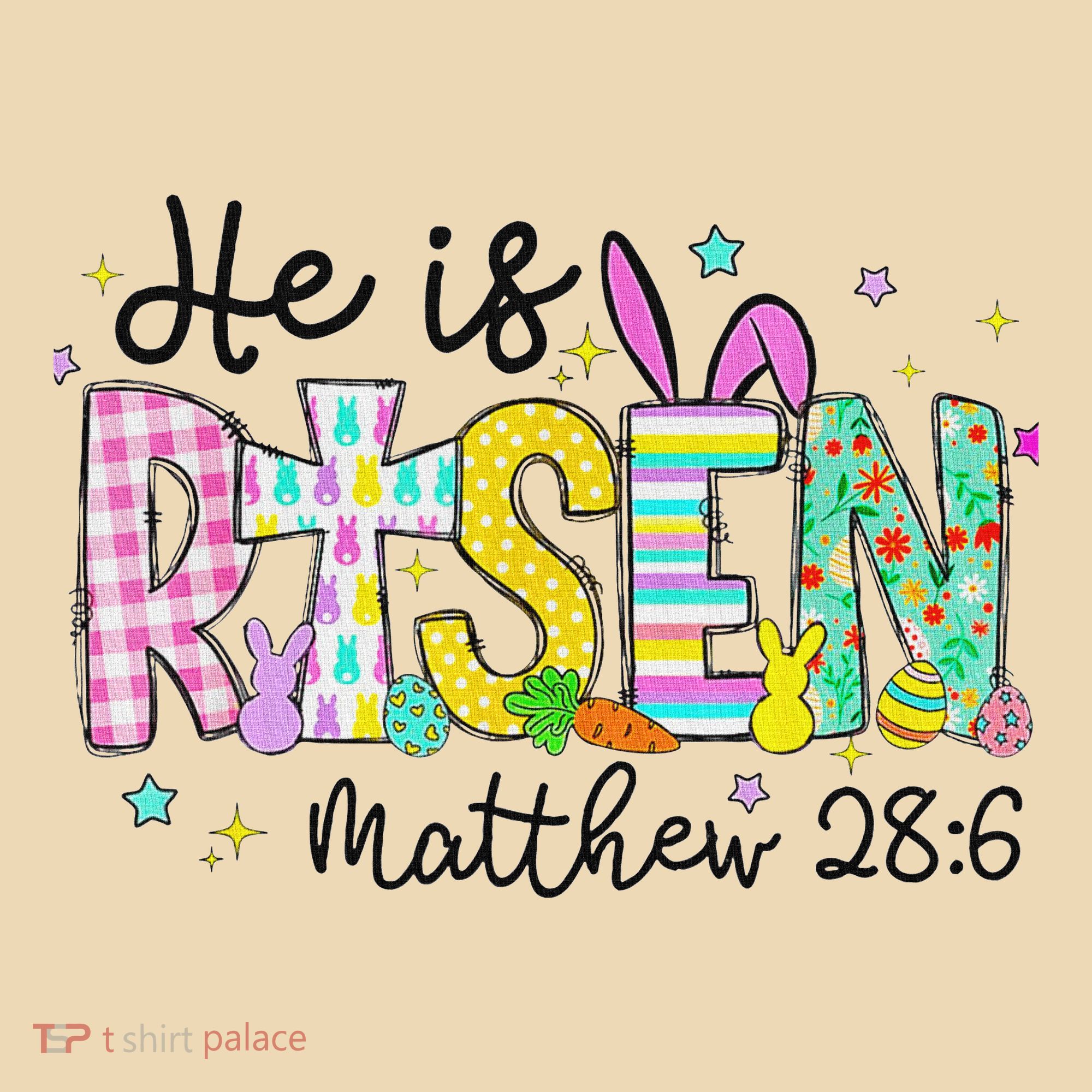 He Is Risen Jesus Christian Happy Easter Tote Bag
