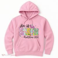 He Is Risen Jesus Christian Happy Easter Hoodie thumb 0