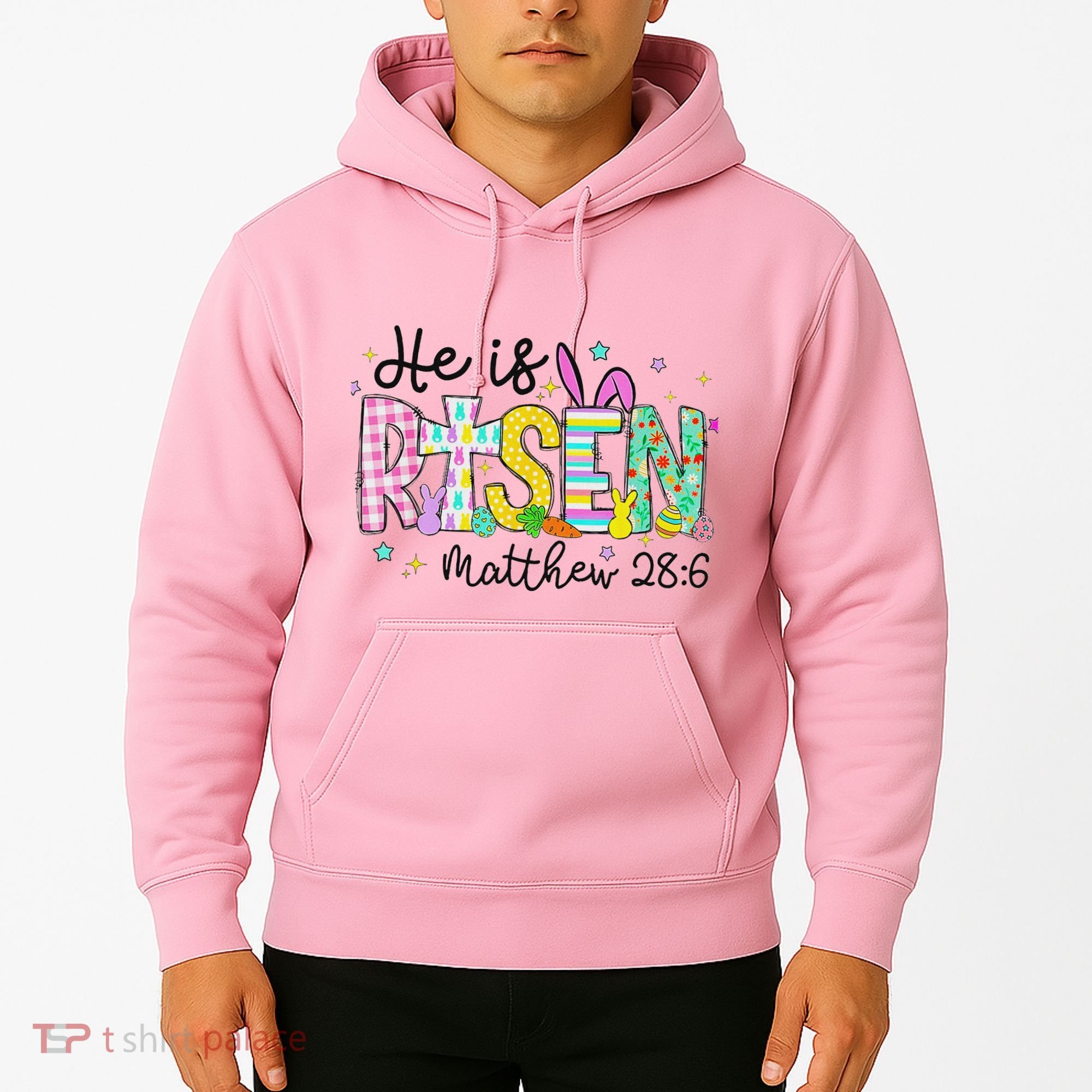 He Is Risen Jesus Christian Happy Easter Hoodie