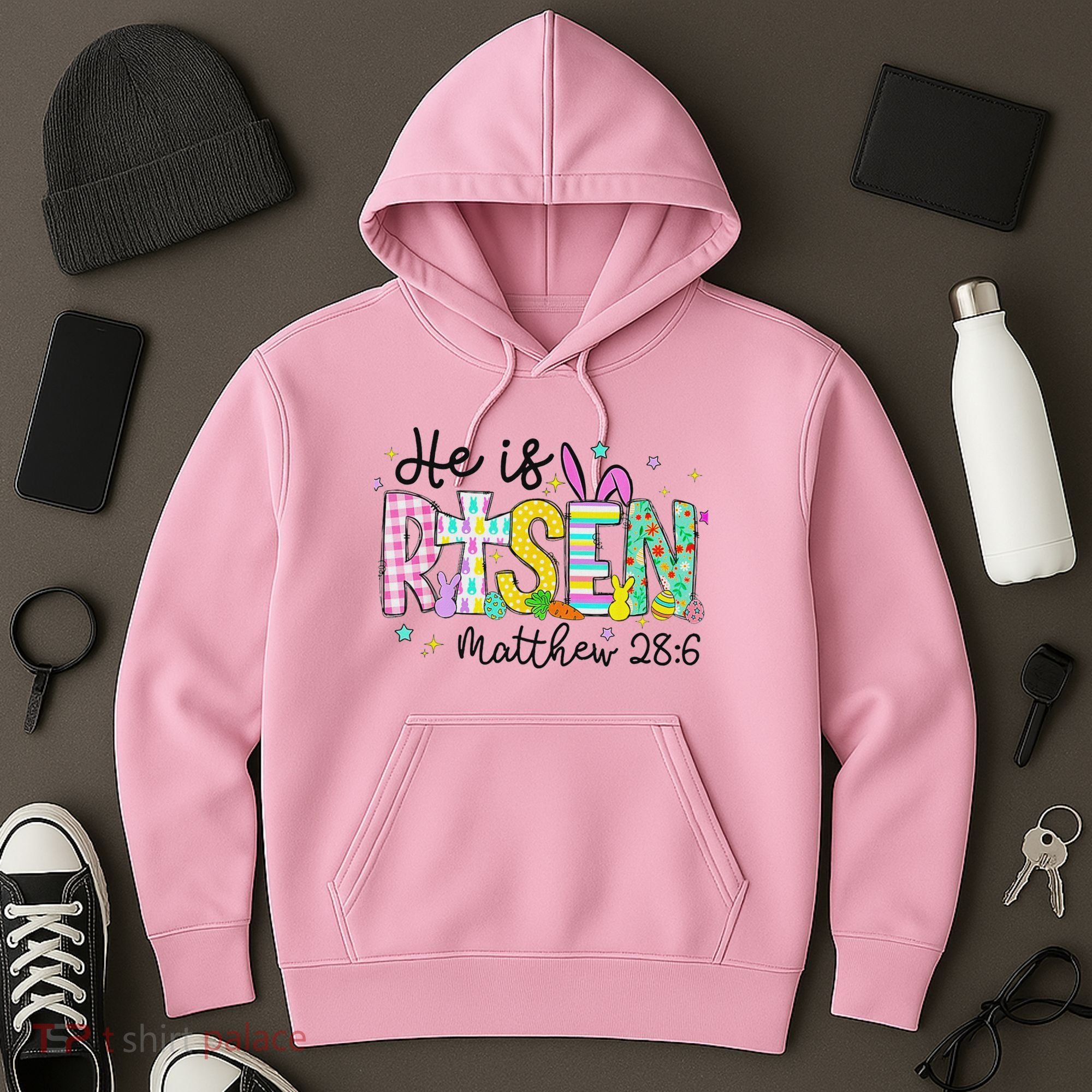 He Is Risen Jesus Christian Happy Easter Hoodie