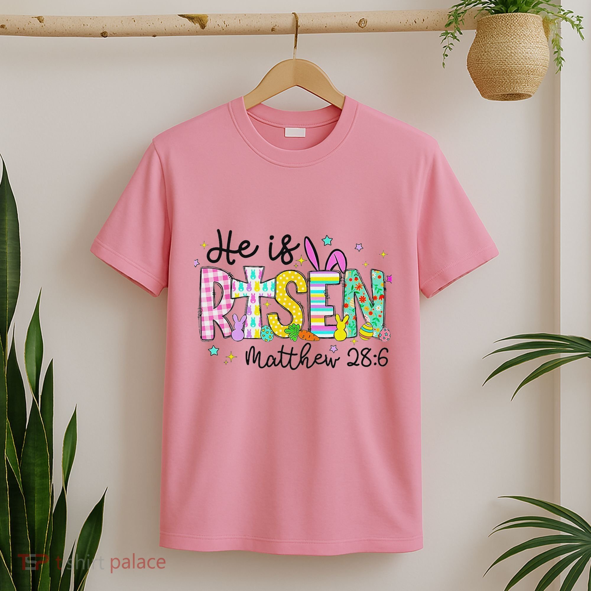 He Is Risen Jesus Christian Happy Easter T-Shirt