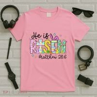 He Is Risen Jesus Christian Happy Easter T-Shirt thumb 5