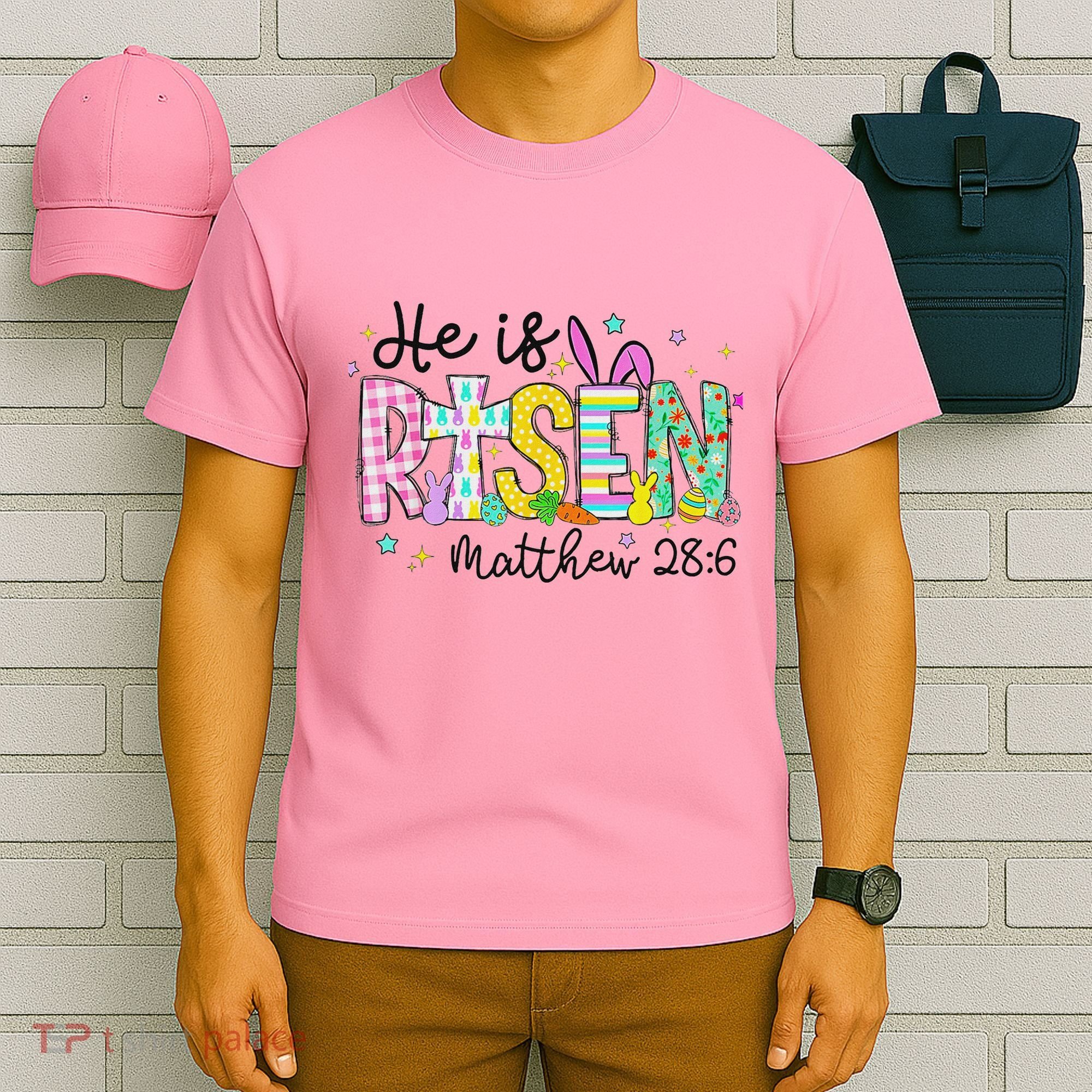 He Is Risen Jesus Christian Happy Easter T-Shirt