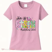 He Is Risen Jesus Christian Happy Easter Women's T-Shirt thumb 0