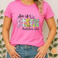 He Is Risen Jesus Christian Happy Easter Women's T-Shirt thumb 2