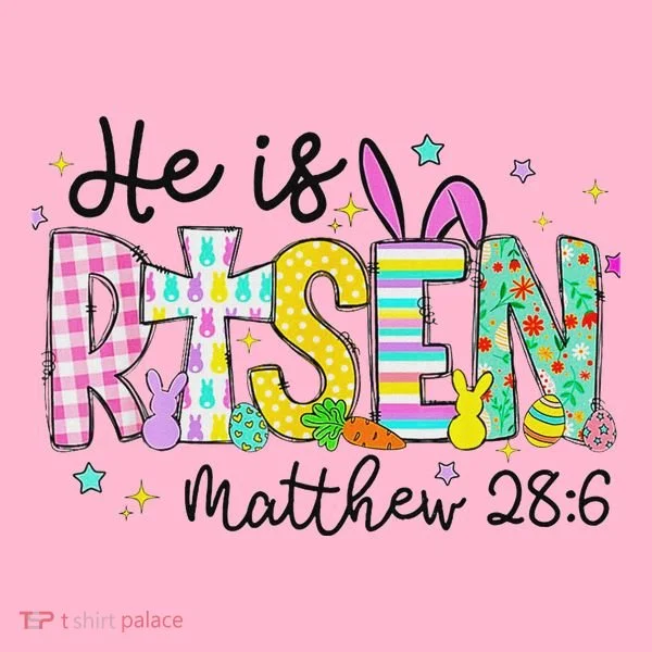 He Is Risen Jesus Christian Happy Easter Women's T-Shirt