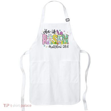 He Is Risen Jesus Christian Happy Easter Apron