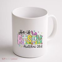 He Is Risen Jesus Christian Happy Easter Coffee Mug thumb 1