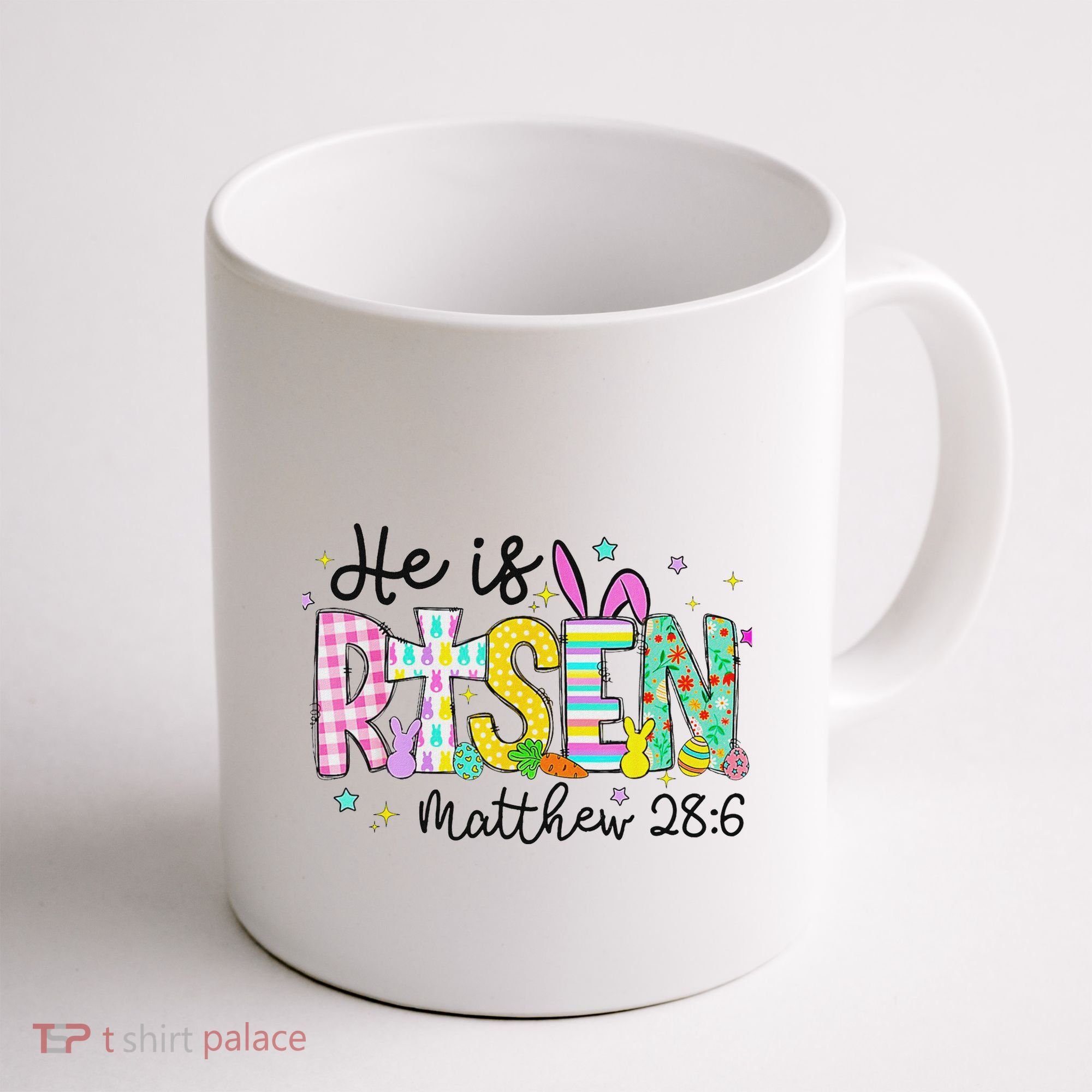 He Is Risen Jesus Christian Happy Easter Coffee Mug