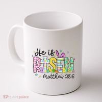 He Is Risen Jesus Christian Happy Easter Coffee Mug thumb 0