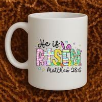 He Is Risen Jesus Christian Happy Easter Coffee Mug thumb 2
