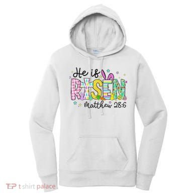He Is Risen Jesus Christian Happy Easter Women's Hoodie