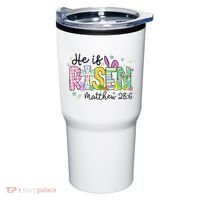 He Is Risen Jesus Christian Happy Easter Tumbler thumb 0