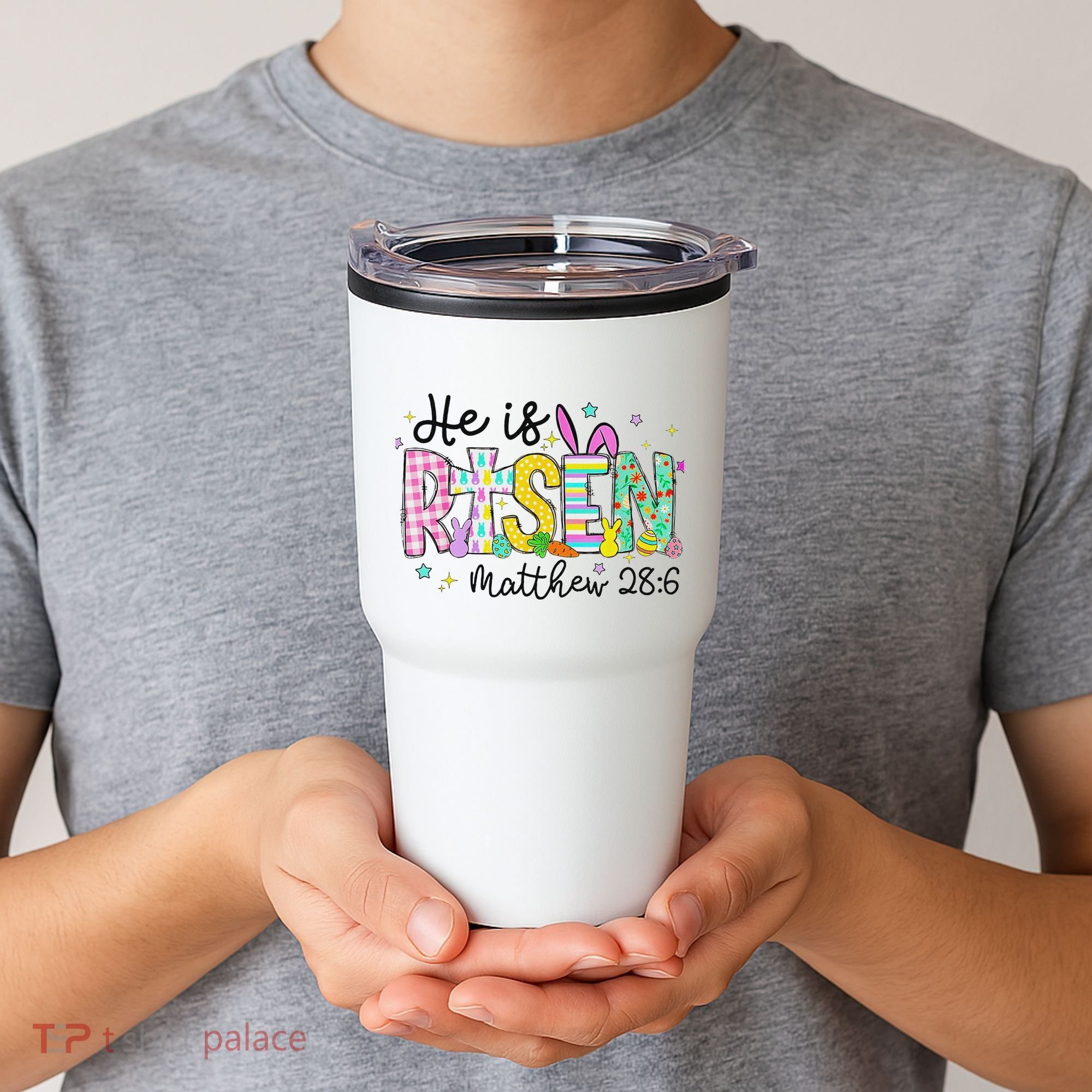 He Is Risen Jesus Christian Happy Easter Tumbler