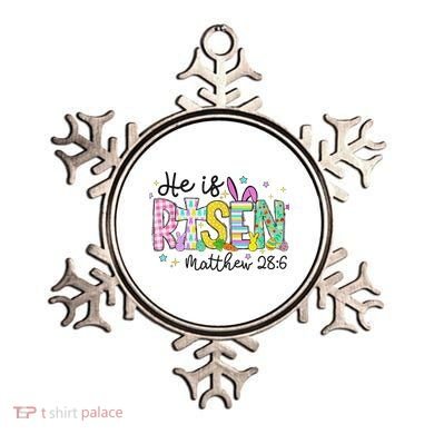 He Is Risen Jesus Christian Happy Easter Ornament