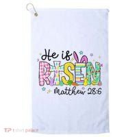 He Is Risen Jesus Christian Happy Easter Golf Towel thumb 0